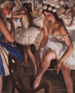 Ballerinas in the dressing room