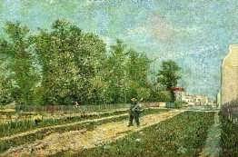 Man with Spade in a Suburb of Paris