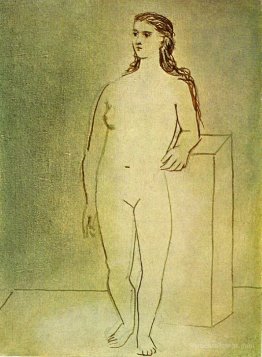 Standing female nude