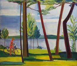 Maine, Girl with Bicycle II