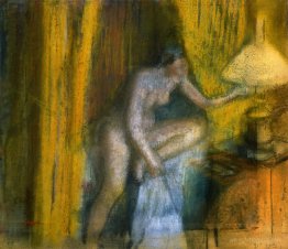 Bedtime (Woman Extinguishing Her Lamp)