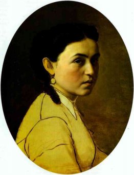 Portrait of Yelena Perova, n e Scheins, The Artist s First Wife