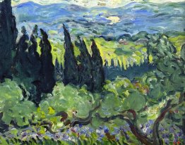 Italian Landscape, Cypresses