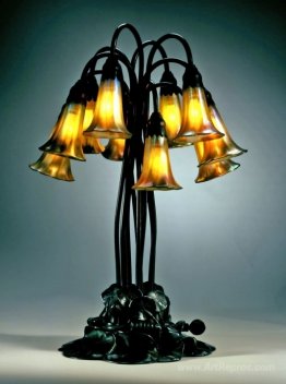 Decorative Lamp. Pond Lily design