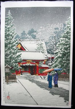 Snow at Hinoeda Shrine