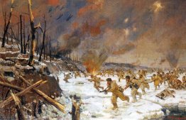 The Marines on the Fight at the Leningrad Front in January 1941