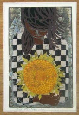 Girl with sunflower