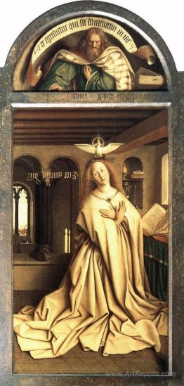 Virgin Annunciate, from the exterior of the right panel of the G