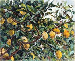 Italy. Lemons on the branches.