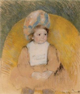 Young Girl Seated in a Yellow Armchair