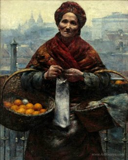 Jewish woman selling oranges