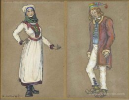 Sketches of costumes for "Peer Gynt"