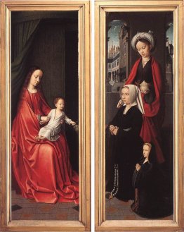 Triptych of Jan Des Trompes (rear of the wings)