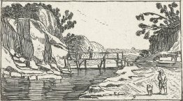 Rocky Landscape with road along river