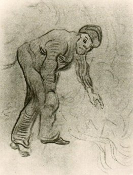 Sketch of a Stooping Man