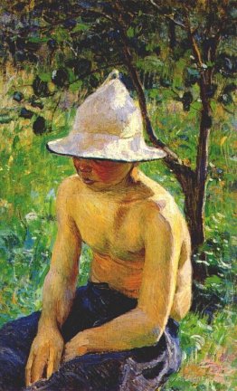 Boy in the garden