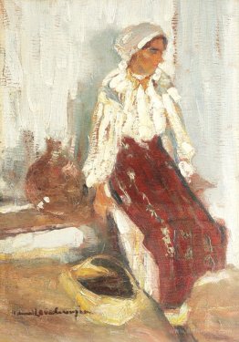 Peasant Woman on Bench