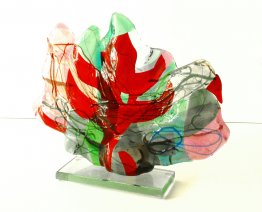 Landscape 1. - glass fusion art