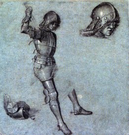 Three Studies of a Cavalier in Armor