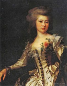 Portrait of Unknown Woman with a rose