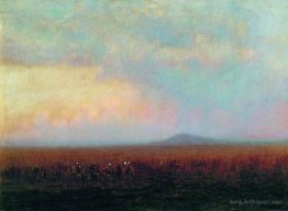 Twilight in the steppe