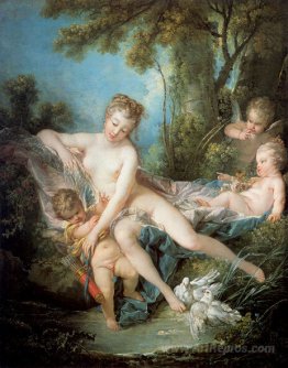 Venus comforts Amor