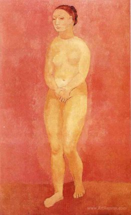 Standing female nude