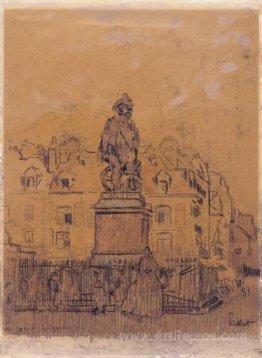 Sketch for `The Statue of Duquesne, Dieppe'