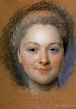 Study to portrait of unknown woman