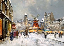 Moulin Rouge, a pigalle sous la neige