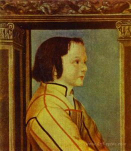 Portrait of a Boy with Chestnut Hair