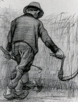 Peasant with Sickle, Seen from the Back