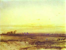 Landscape with Harvesters at Sunset