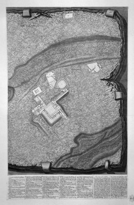 Plan of the existing factories in the Villa Adriana, with a dedi