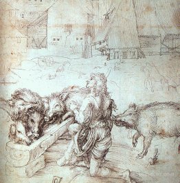 Study for an engraving of the Prodigal Son