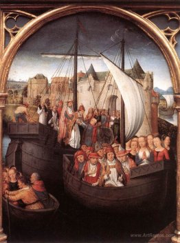 The Departure of Saint Ursula from Basle, panel from The Reliqua