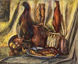 Still life with fish and capercaillie