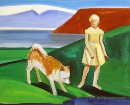 Girl with Dog