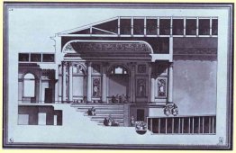 Design of the Hermitage Theater in St. Petersburg (section)