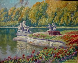 Lake and Gardens with Statuary Landscape