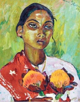 Portrait of an Indian woman