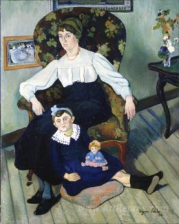 Portrait of Marie Coca and her Daughter