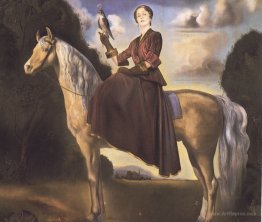 Equestrian Fantasy Portrait of Lady Dunn