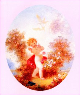 Cupid Between The Roses