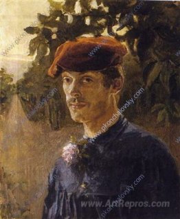 Portrait of the artist's brother, Maxim Petrovich, with cap