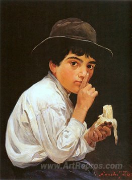 Boy with a banana