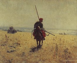 Cossack in the steppe