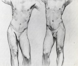 Torsos of two male nudes