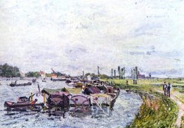 Barges at Saint Mammès