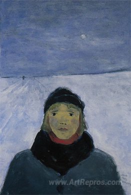 Young girl, winter